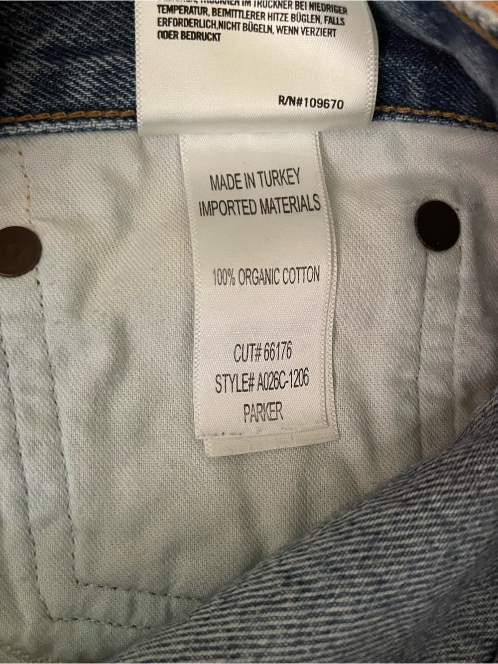 Agolde Parker Distress Denim Jean Shorts Size 27 - Picture 6 of 6